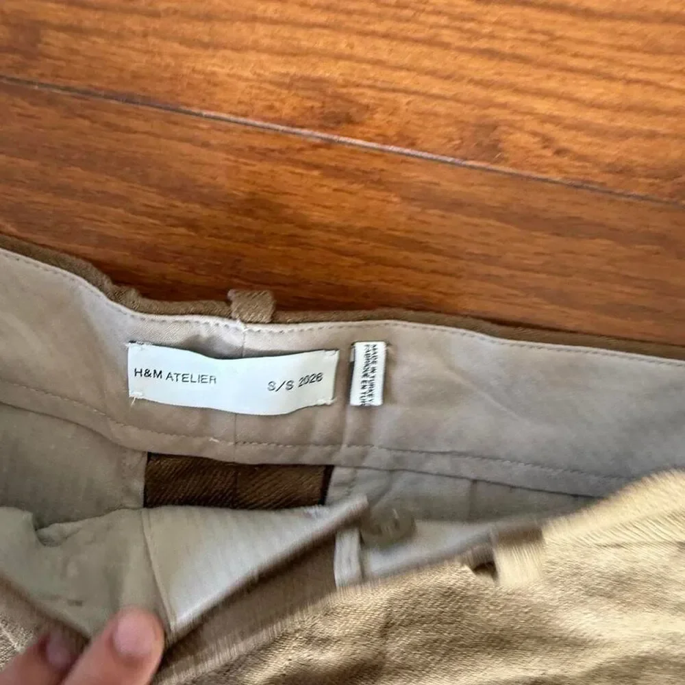 H-m Men's Brown and Khaki Trousers